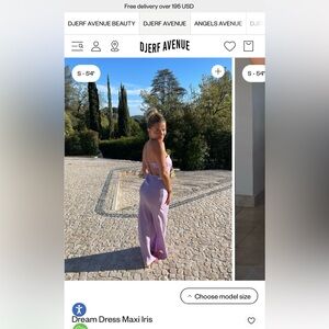 Djerf Avenue Lavender Maxi Dress